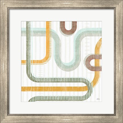 Framed Subway Lines II Print