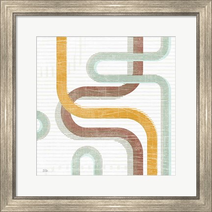 Framed Subway Lines I Print