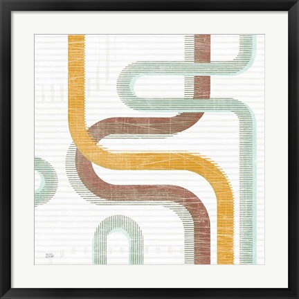 Framed Subway Lines I Print