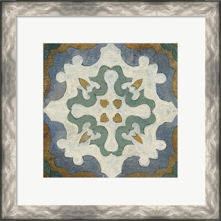 Framed Old World Tile VI Print