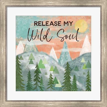 Framed Woodland Forest VII Print