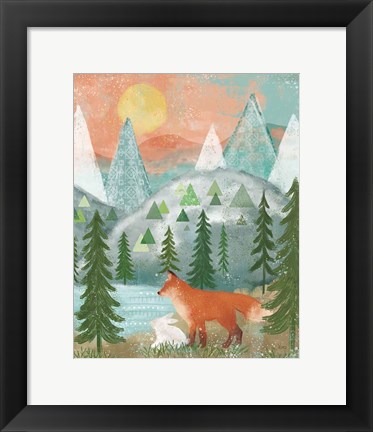 Framed Woodland Forest V Print