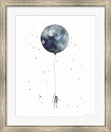 Framed Moon Balloon Print