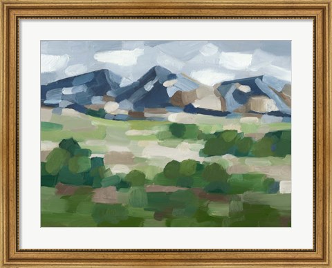 Framed Blue Ridge Valley I Print