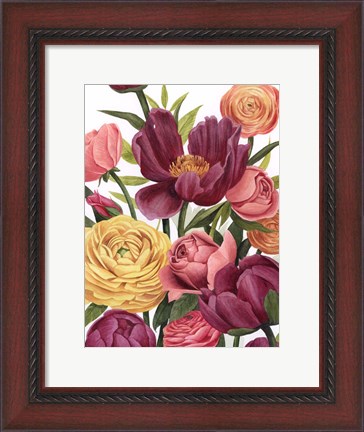 Framed Balmy Blooms I Print