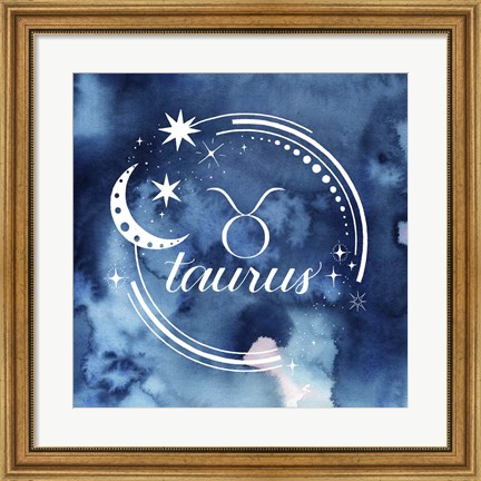 Framed Watercolor Astrology II Print