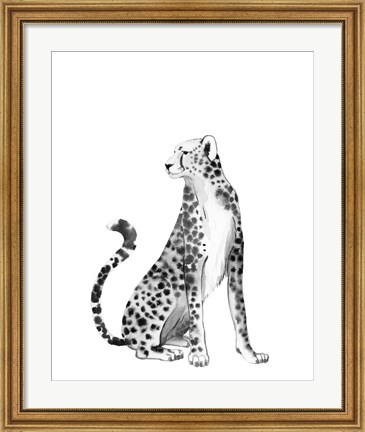 Framed Chrome Cheetah II Print