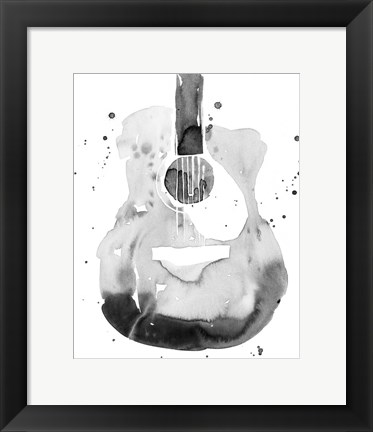 Framed Guitar Flow II Print