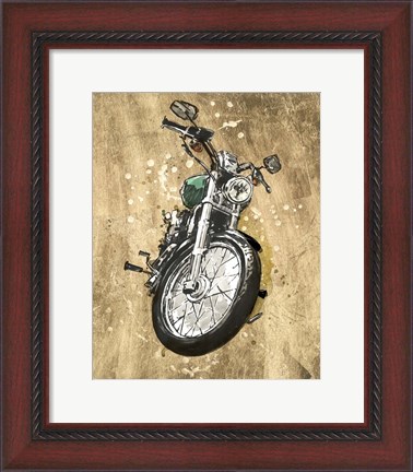 Framed Metallic Rider II Print