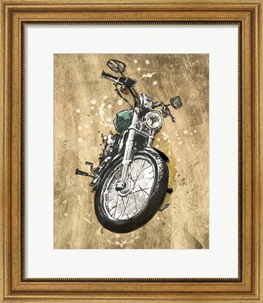 Framed Metallic Rider II Print