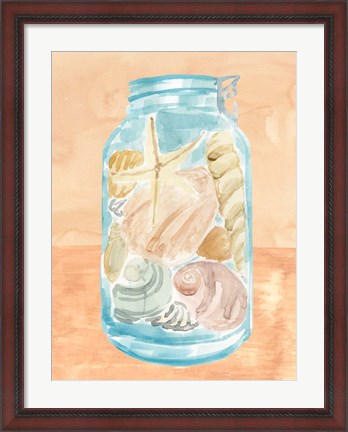 Framed Shell Collecting I Print