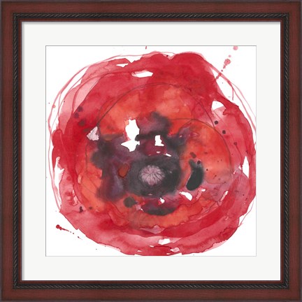 Framed Kinetic Poppy II Print