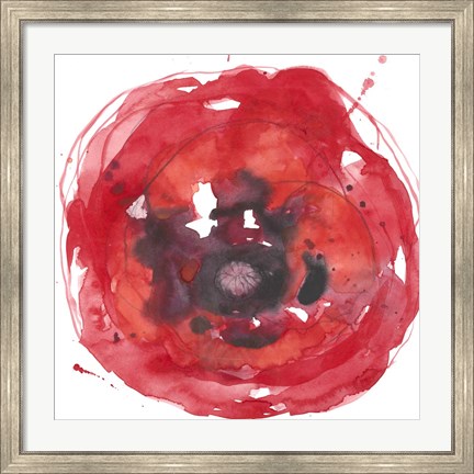 Framed Kinetic Poppy II Print