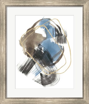 Framed Gold Loops I Print