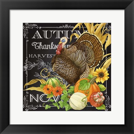 Framed Harvest Greetings I Print