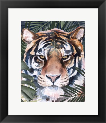 Framed Jungle Cat I Print