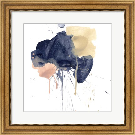 Framed Earthtone Gesture III Print