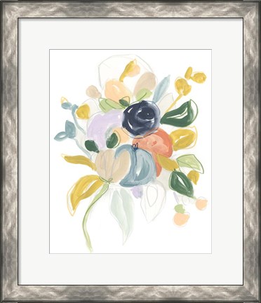 Framed Bijoux Bouquet I Print