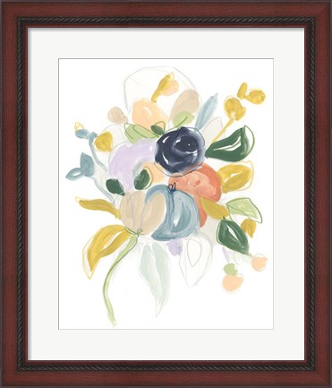 Framed Bijoux Bouquet I Print