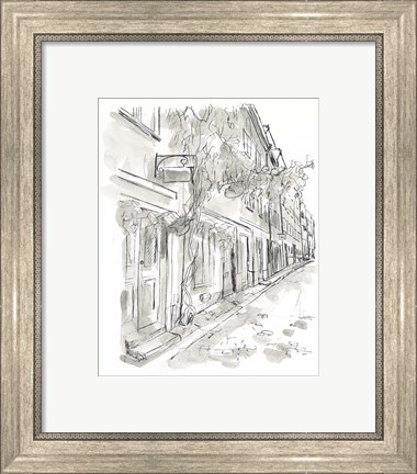 Framed European City Sketch V Print