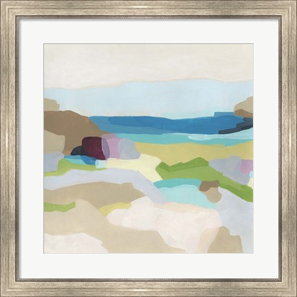 Framed Pebble Valley I Print