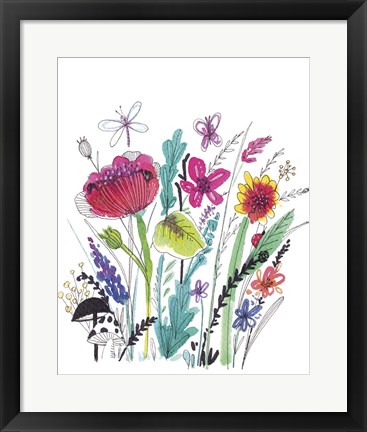 Framed Free Floral III Print