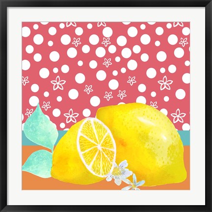 Framed Lemon Inspiration I Print