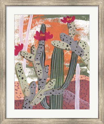 Framed Desert Flowers III Print