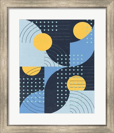 Framed Moonlit Surf II Print