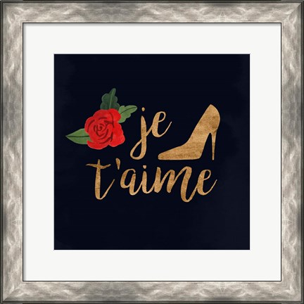 Framed Oui Oui Glam I Print