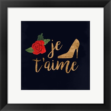 Framed Oui Oui Glam I Print