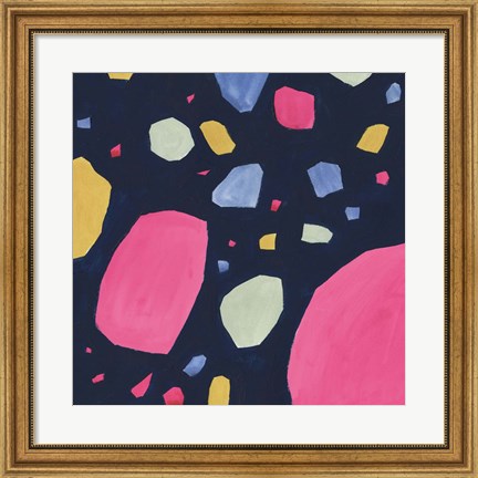 Framed Bright Terrazzo I Print