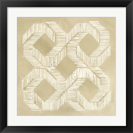 Framed Sand Stitch II Print