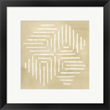 Framed Sand Stitch III Print