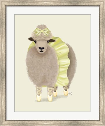 Framed Ballet Sheep 2 Print