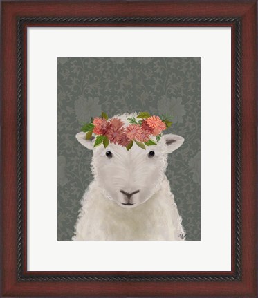 Framed Sheep Bohemian 1 Print