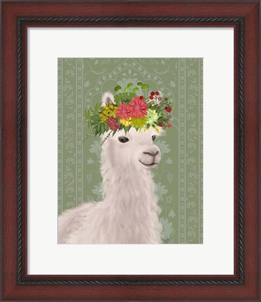 Framed Llama Bohemian 4 Print