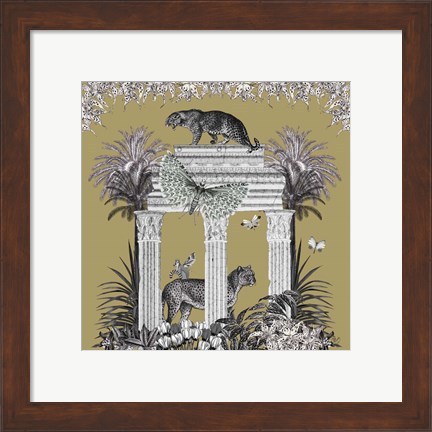 Framed Livoris Feritas Leopard Design, Square Print