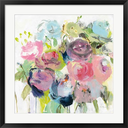 Framed Bright Summer Peonies Print