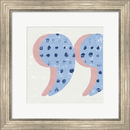 Framed Punctuated Square V Bright Print