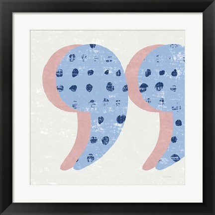 Framed Punctuated Square V Bright Print