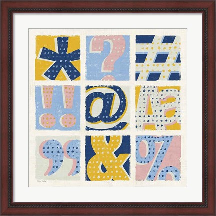Framed Colorful Statement Bright Print