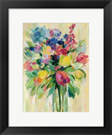 Framed Earthy Colors Bouquet II Print