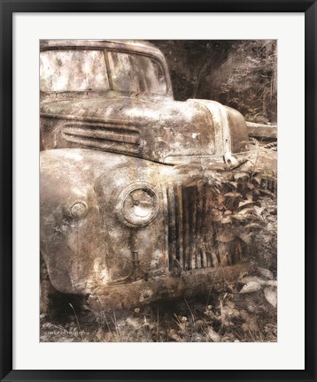 Framed Vintage Truck Front Print