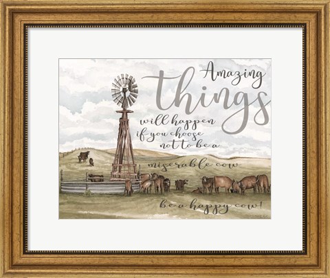 Framed Amazing Things Print