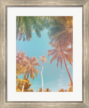 Framed Palms in Paradise Print