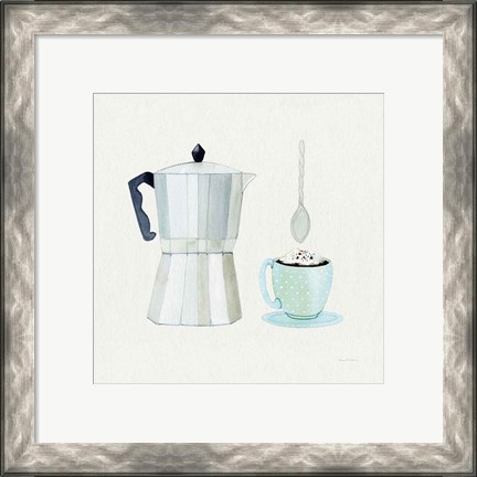 Framed Coffee Break VII Tan Print