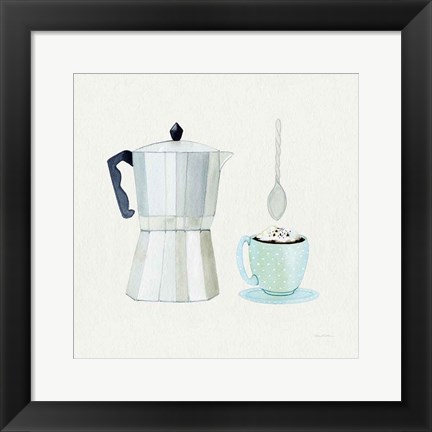 Framed Coffee Break VII Tan Print