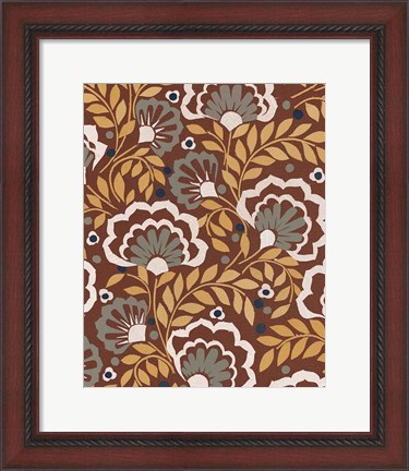 Framed Boho Floral VII Print