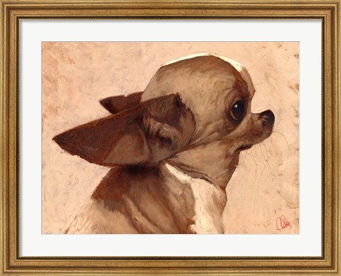 Framed Profile-Chihuahua Print